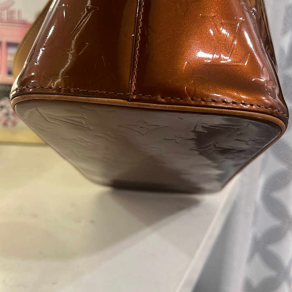 Louis Vuitton Brown Patent Leather Tote - Picture 3 of 17